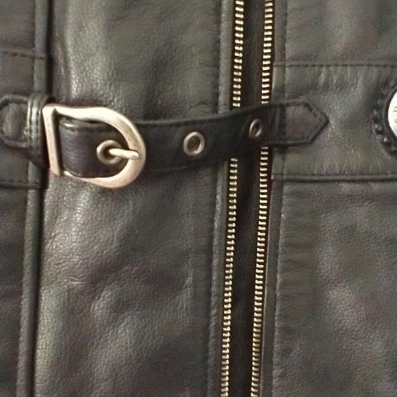 Black Harley Davidson Size XL W (Wide) Leather Jacket - Picture 2 of 16